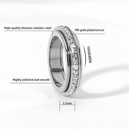 CalmaRing — Rotatable Anxiety Ring for Women and Men
